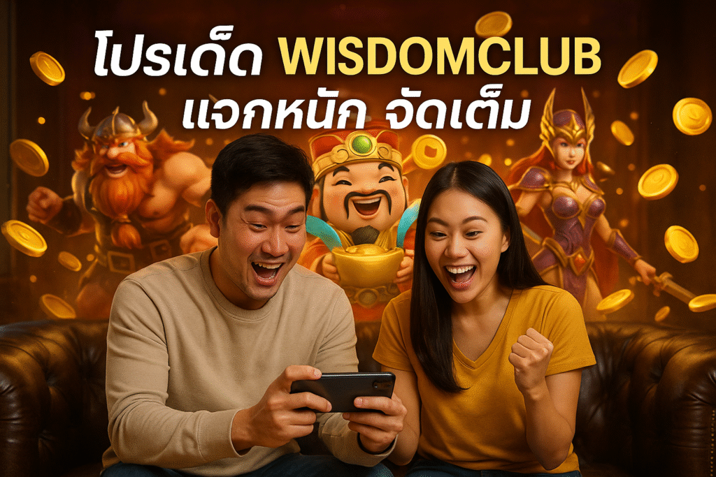 โปรเด็ด WISDOMCLUB แจกหนัก จัดเต็ม